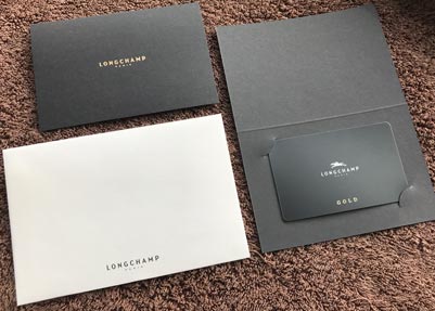 [종이포켓] 롱샴코리아 <br>블랙매트350g / 무광금박<br>120x80mm