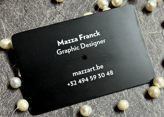 [금속카드] Mazza Franck <br> 금속카드 / 메탈카드 / 부식 / 전사